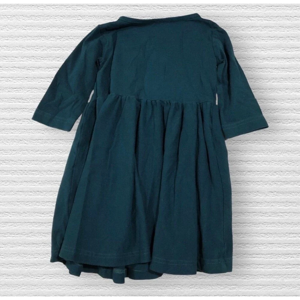 Nelly Madison 4 Long Sleeve Green Blue Dress